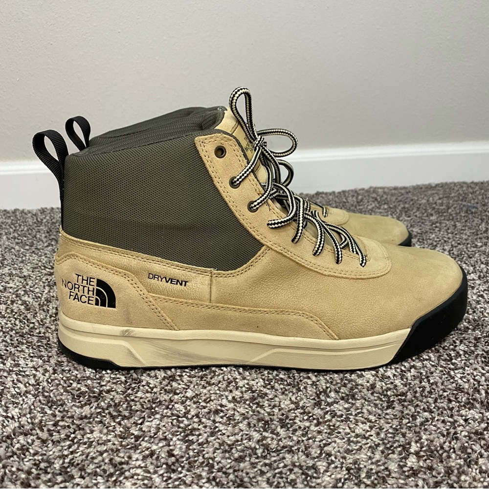 The North Face Tan and Olive Green Men's Boots
